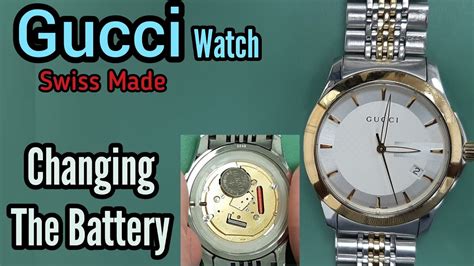 gucci gold plated watch battery|best Gucci watch battery replacement.